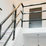 metalen balustrade trapgat