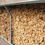 houtopslag buiten verzinkt staal