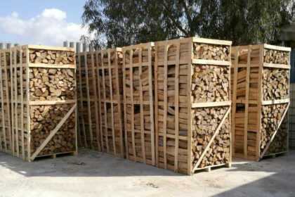 kachelhout op pallet