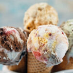 Dessert met ijs