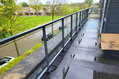 glazen balustrade voor balkon