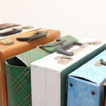 Vintage en moderne platenkoffers