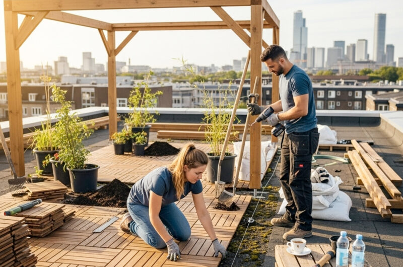 Dakterras aanleggen voor beginners
