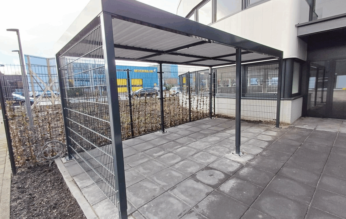 Stalen fietsenhok laten plaatsen
