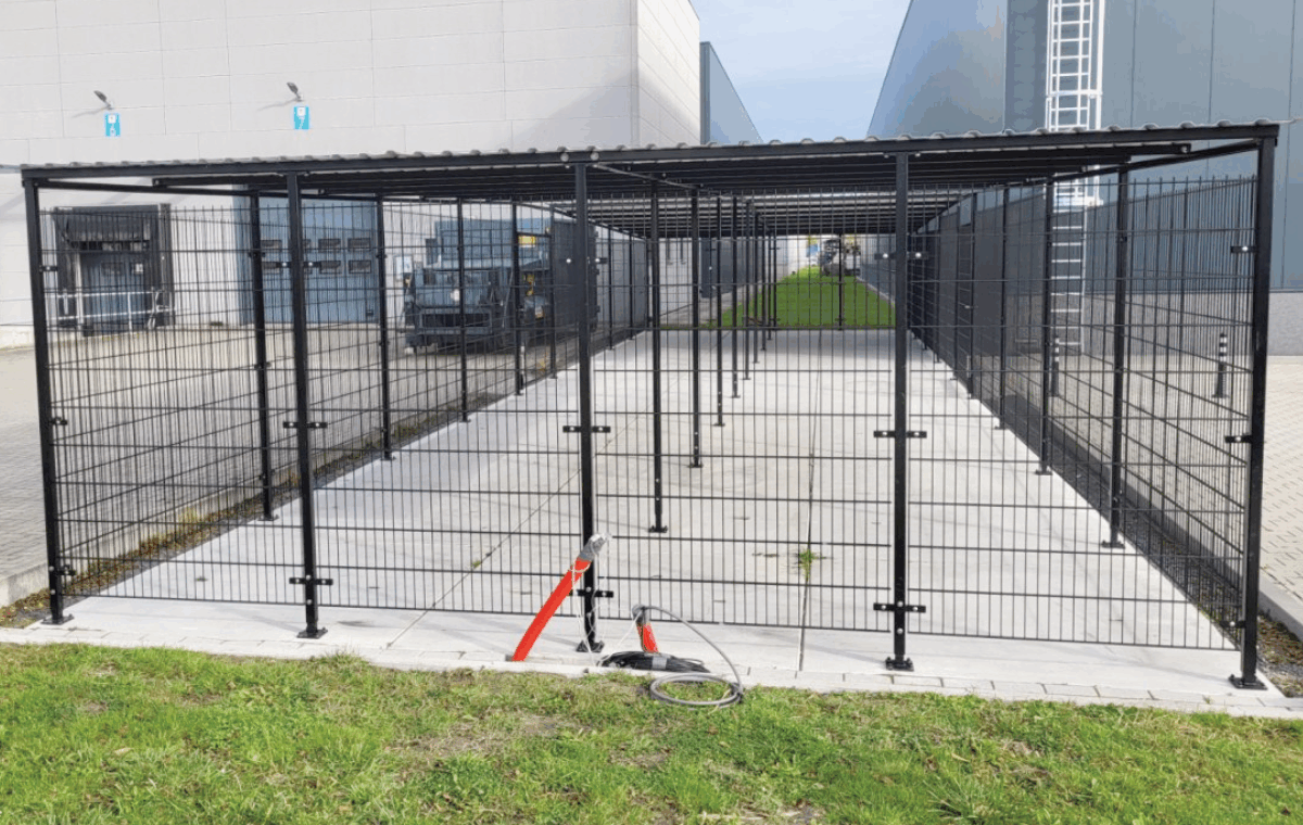 Stalen fietsenhok laten plaatsen