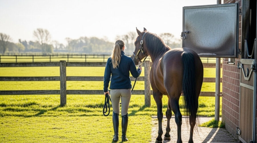 paardenbox plaatsen