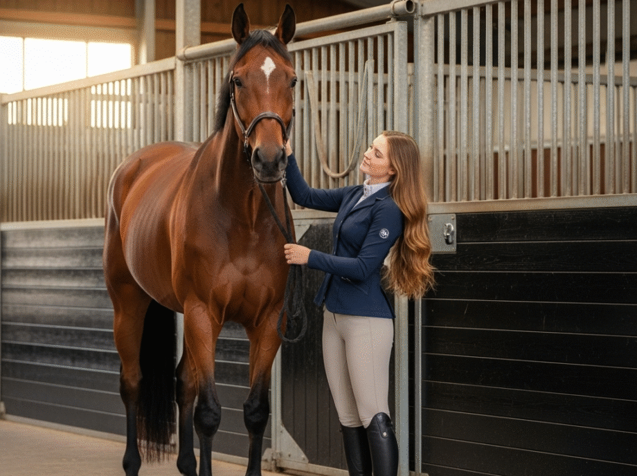 Wanden voor een paardenbox