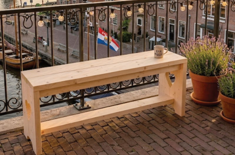 Bankje voor balkon op maat