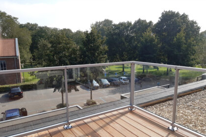 glasbalustrade in Flevoland