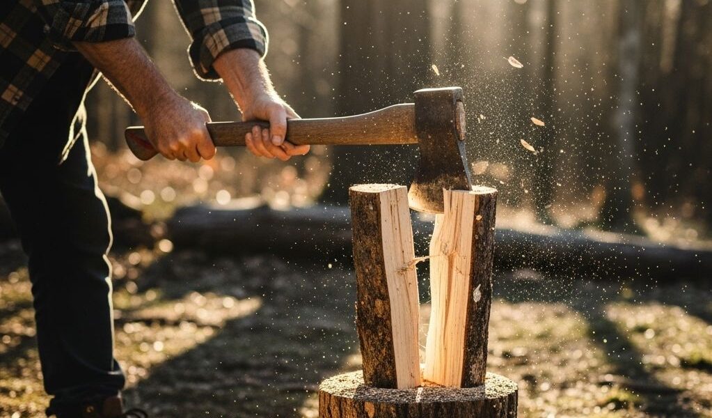 Haardhout veilig opgeslagen