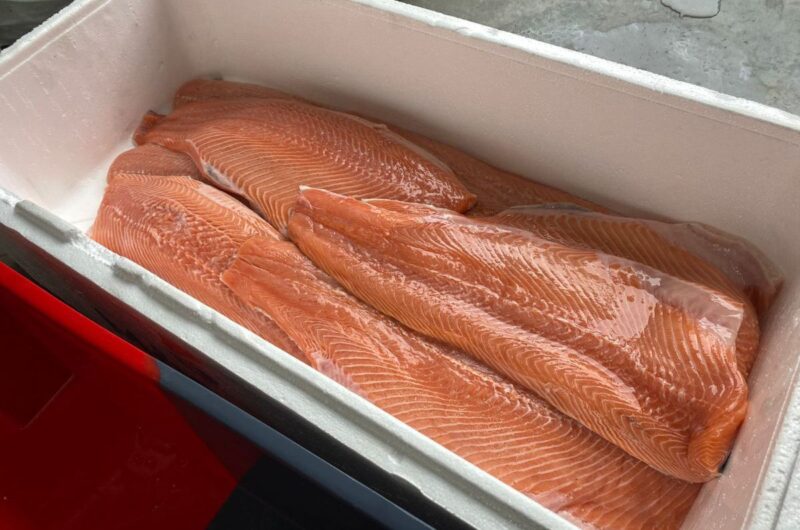Zalm met kruiden voor een glaze
